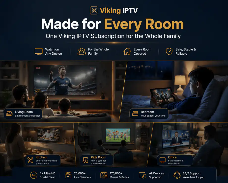 Ét Viking IPTV-abonnement til hele familien
